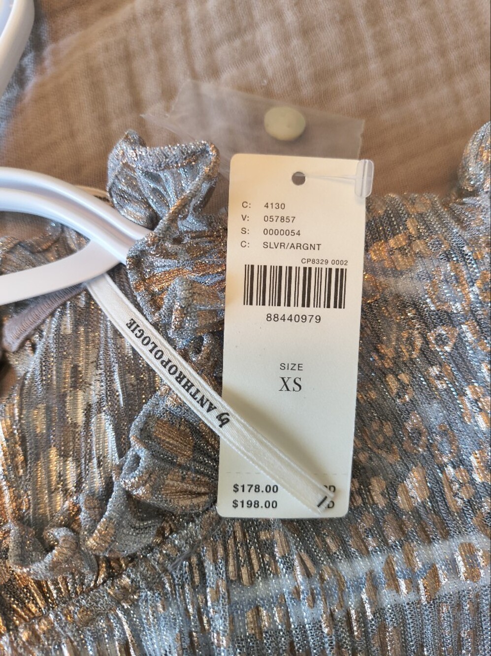 Anthropologie Romantic Sheer Overlay Tiered Dress - Picture 4 of 7